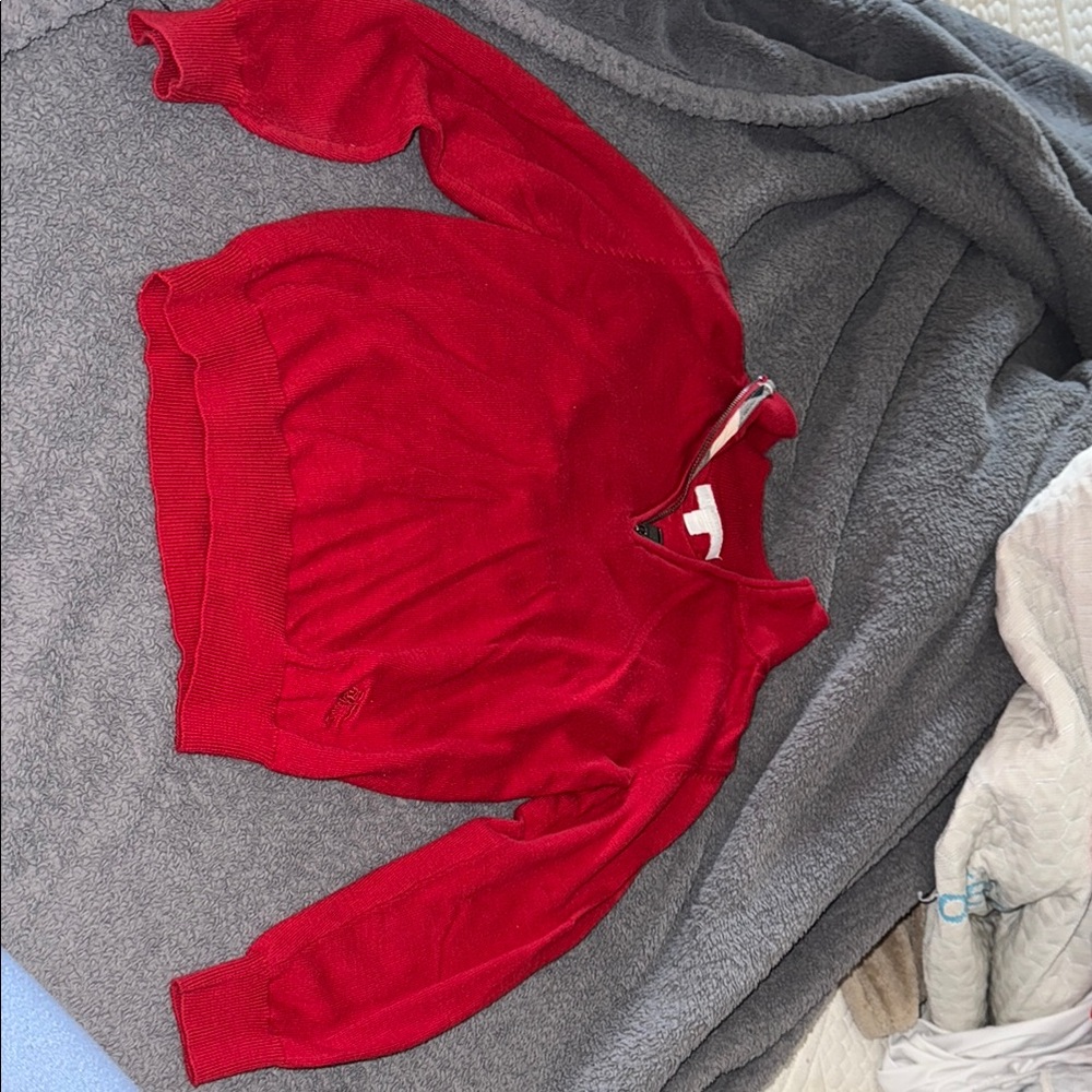 Burberry Red Cozy Sweater size 6y boys